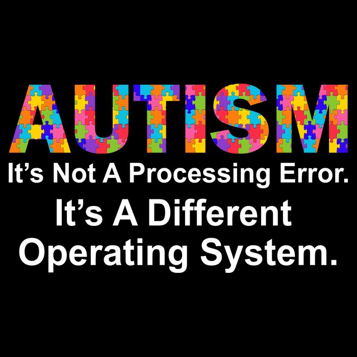 Autism Not A Processing Error It's Different Operating System Drawstring Bag