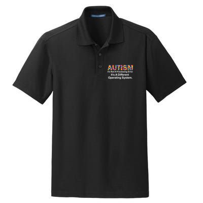 Autism Not A Processing Error It's Different Operating System Dry Zone Grid Polo