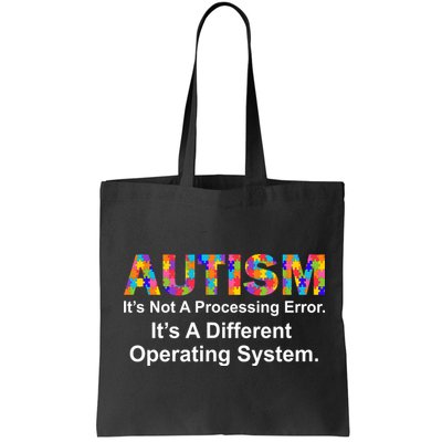 Autism Not A Processing Error It's Different Operating System Bag