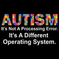 Autism Not A Processing Error It's Different Operating System Cooling Performance Long Sleeve Crew