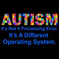 Autism Not A Processing Error It's Different Operating System Baseball Sleeve Shirt