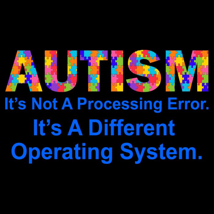 Autism Not A Processing Error It's Different Operating System Baseball Sleeve Shirt