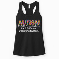Autism Not A Processing Error It's Different Operating System Womens Tank Top