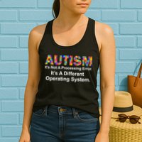 Autism Not A Processing Error It's Different Operating System Womens Tank Top
