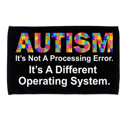 Autism Not A Processing Error It's Different Operating System Microfiber Hand Towel
