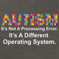 Autism Not A Processing Error It's Different Operating System Cotton Canvas Backpack