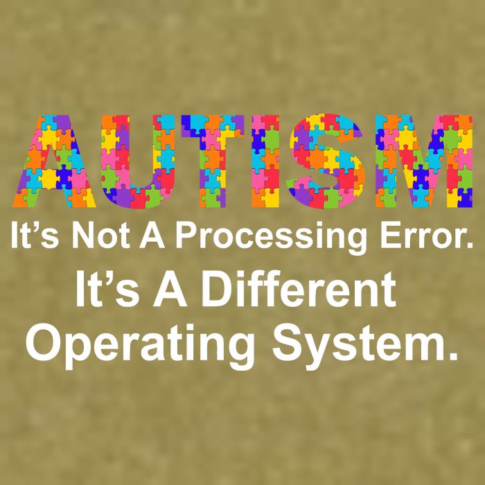 Autism Not A Processing Error It's Different Operating System Garment-Dyed Women's Muscle Tee
