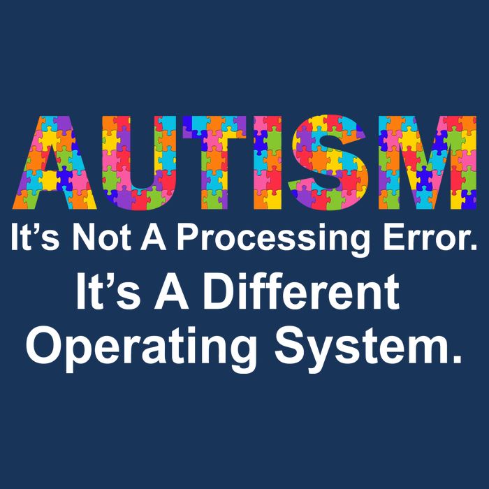 Autism Not A Processing Error It's Different Operating System Infant Baby Jersey Bodysuit