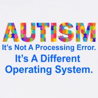 Autism Not A Processing Error It's Different Operating System Garment-Dyed Sweatshirt