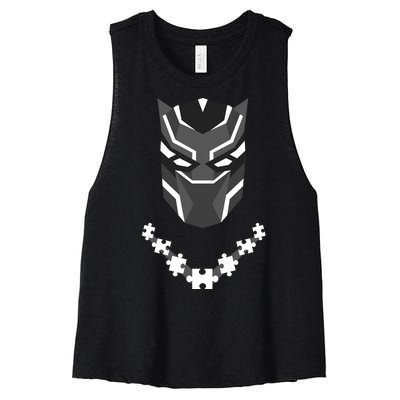 Autism Panther Women's Racerback Cropped Tank