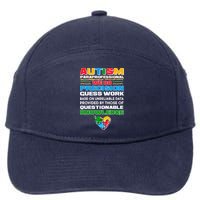 Autism Paraprofessional 7-Panel Snapback Hat