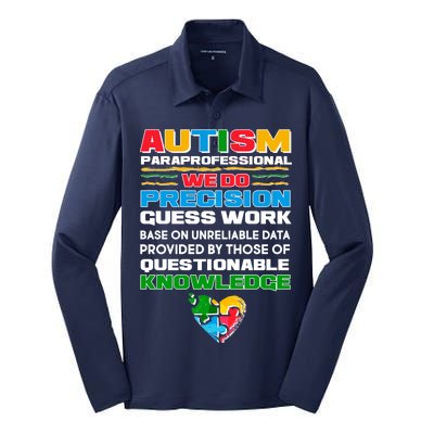 Autism Paraprofessional Silk Touch Performance Long Sleeve Polo