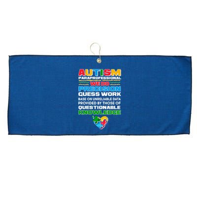 Autism Paraprofessional Large Microfiber Waffle Golf Towel