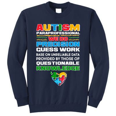 Autism Paraprofessional Tall Sweatshirt