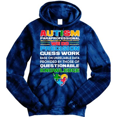 Autism Paraprofessional Tie Dye Hoodie