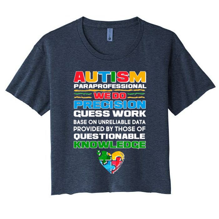 Autism Paraprofessional Women's Crop Top Tee