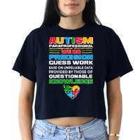 Autism Paraprofessional Women's Crop Top Tee