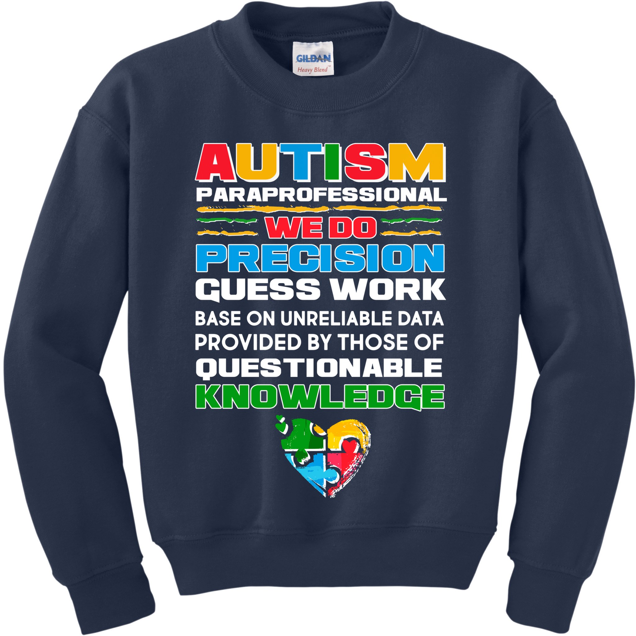 Autism Paraprofessional Kids Sweatshirt