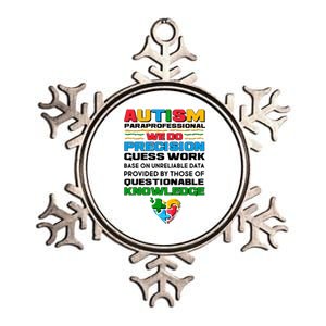 Autism Paraprofessional Metallic Star Ornament