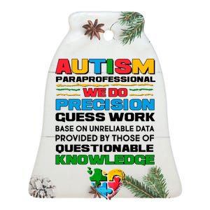 Autism Paraprofessional Ceramic Bell Ornament