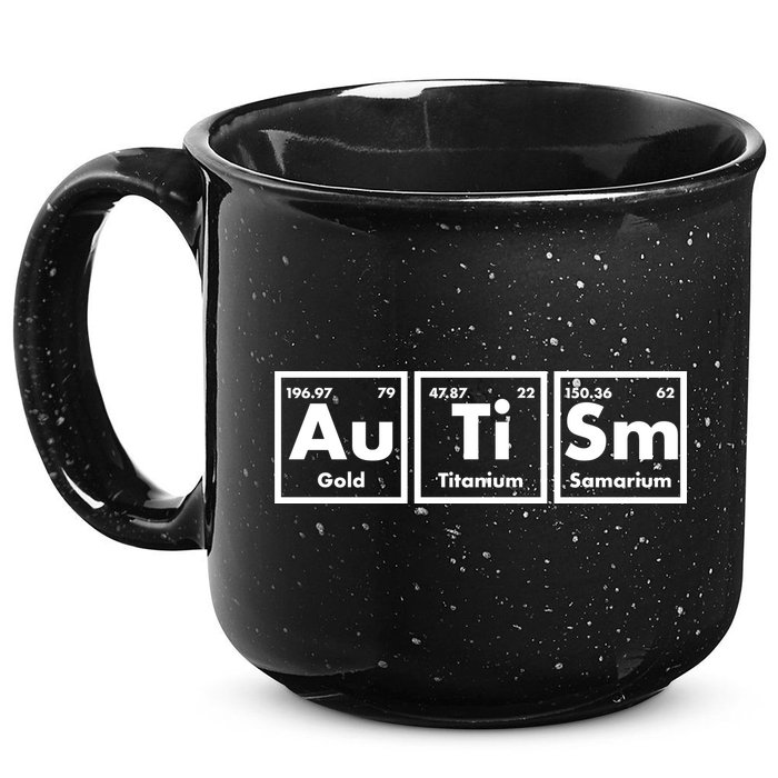 Autism Periodic Table Elements 15oz Campfire Ceramic Mug