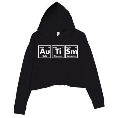 Autism Periodic Table Elements Crop Fleece Hoodie