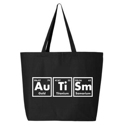 Autism Periodic Table Elements 25L Jumbo Tote