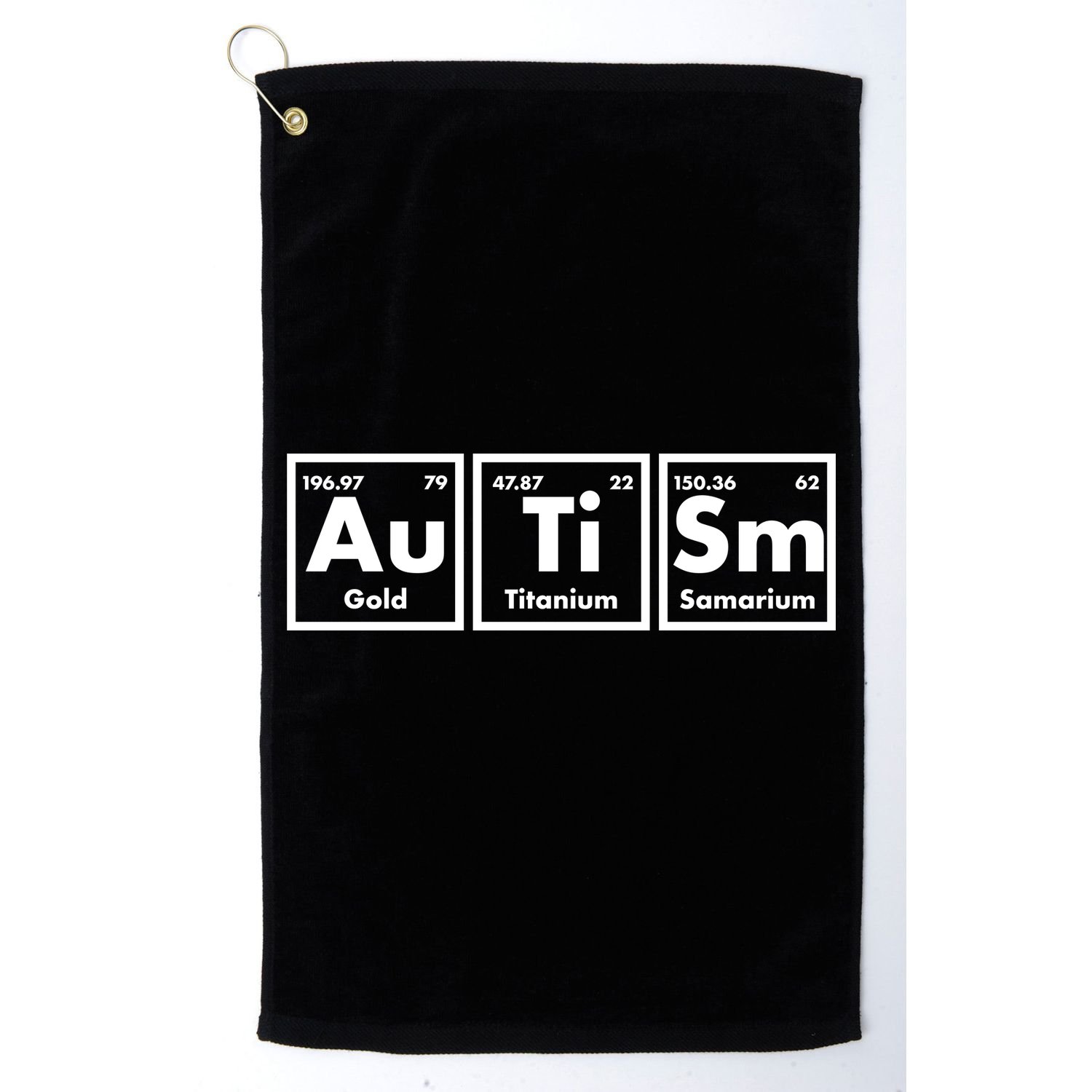Autism Periodic Table Elements Golf Towel