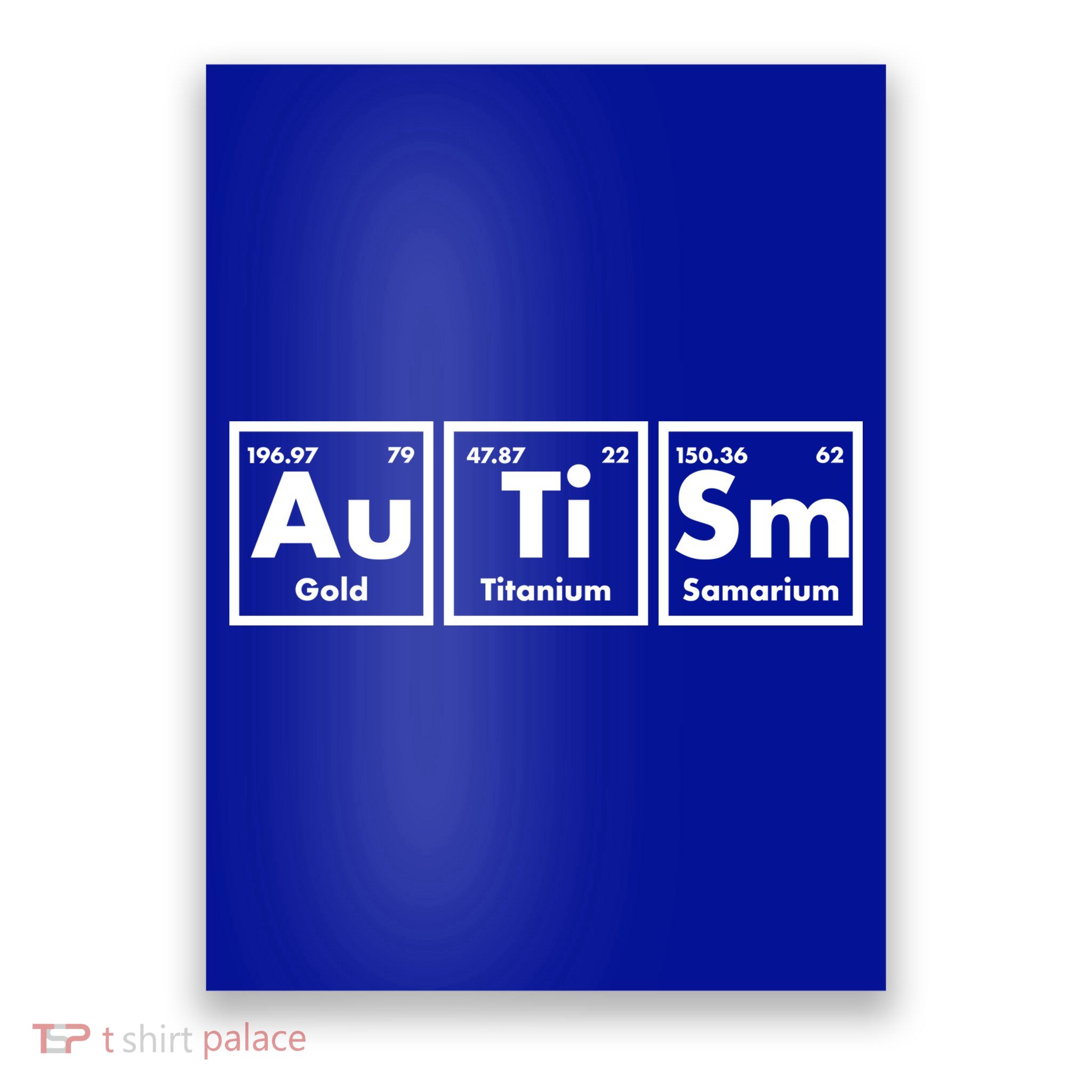 Autism Periodic Table Elements Poster