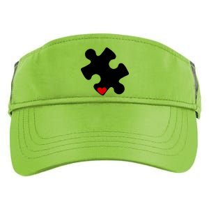 Autism Puzzle Heart Piece Adult Drive Performance Visor