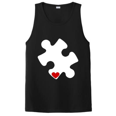 Autism Puzzle Heart Piece PosiCharge Competitor Tank