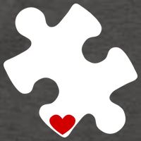Autism Puzzle Heart Piece Vector Backpack