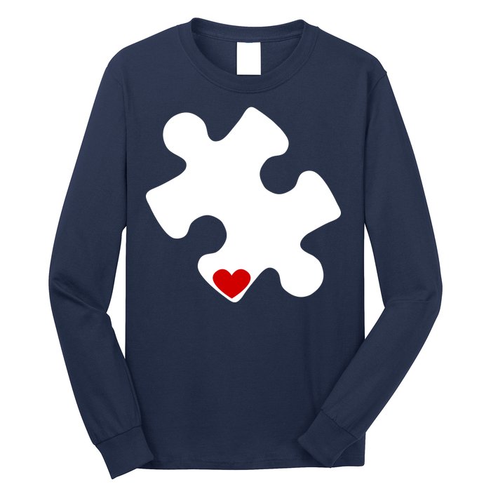 Autism Puzzle Heart Piece Long Sleeve Shirt