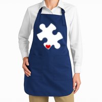 Autism Puzzle Heart Piece Apron