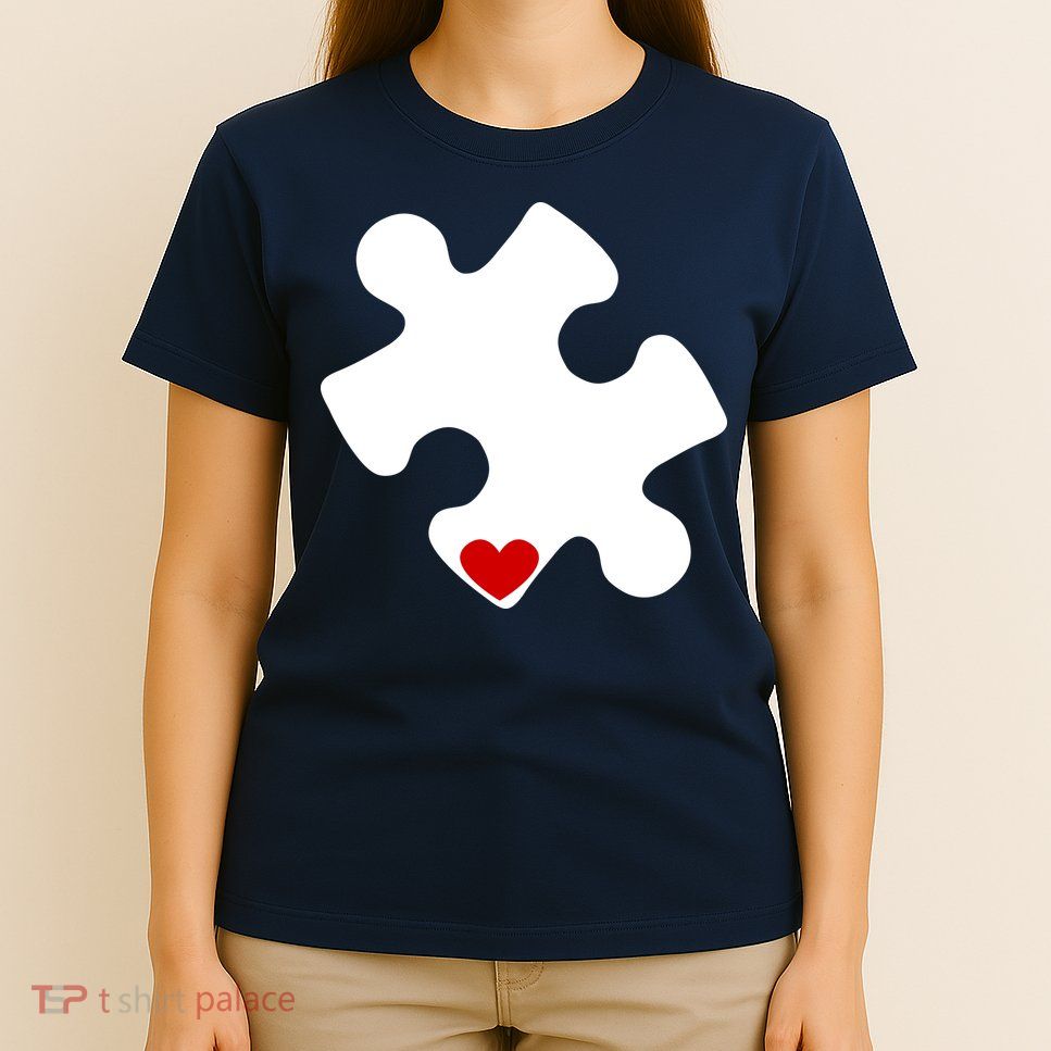 Autism Puzzle Heart Piece T-Shirt