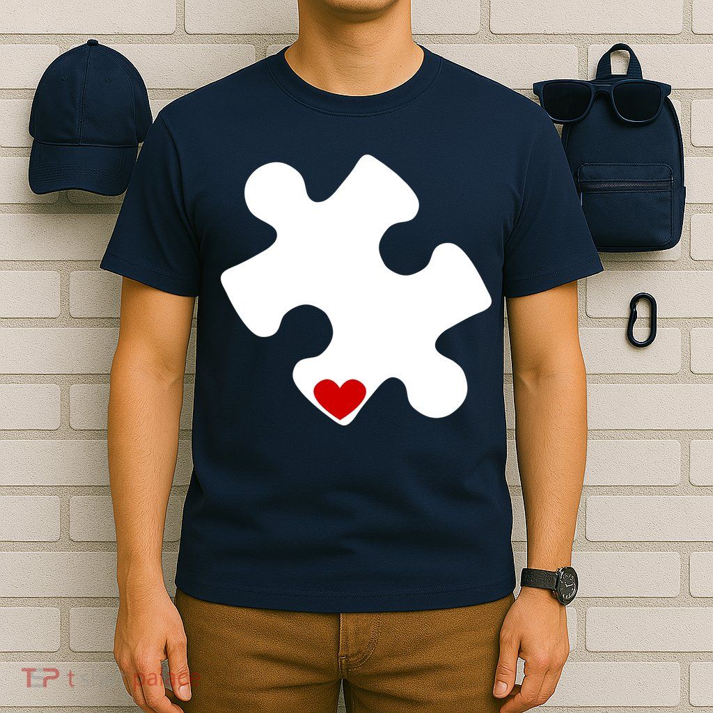 Autism Puzzle Heart Piece T-Shirt
