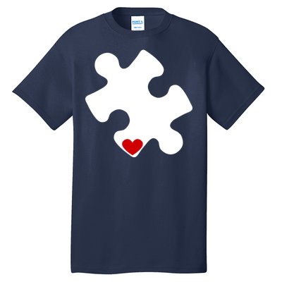 Autism Puzzle Heart Piece Tall T-Shirt