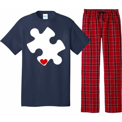 Autism Puzzle Heart Piece Pajama Set