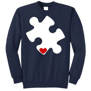 Autism Puzzle Heart Piece Tall Sweatshirt