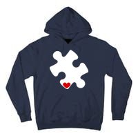 Autism Puzzle Heart Piece Tall Hoodie