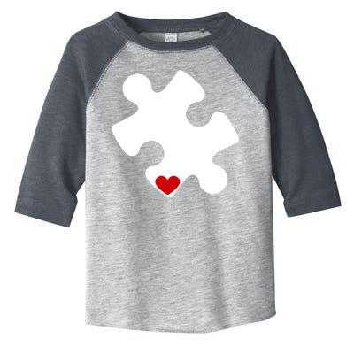 Autism Puzzle Heart Piece Toddler Fine Jersey T-Shirt