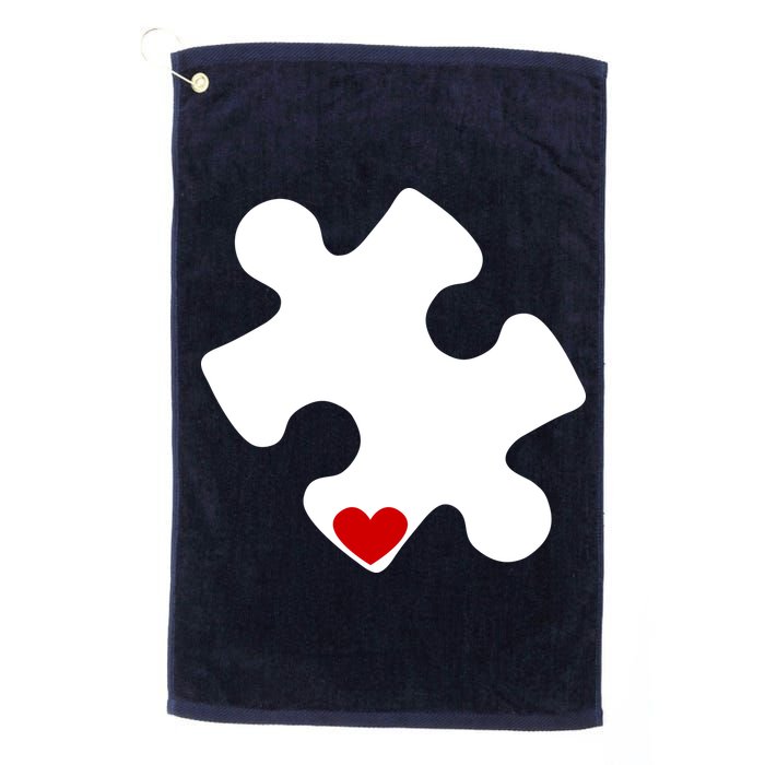 Autism Puzzle Heart Piece Golf Towel