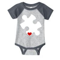 Autism Puzzle Heart Piece Infant Baby Jersey Bodysuit