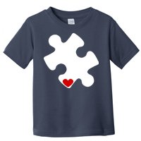 Autism Puzzle Heart Piece Toddler T-Shirt