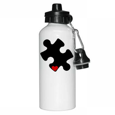 Autism Puzzle Heart Piece Aluminum Water Bottle