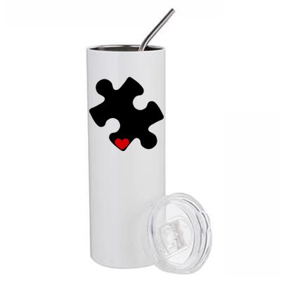 Autism Puzzle Heart Piece Stainless Steel Tumbler