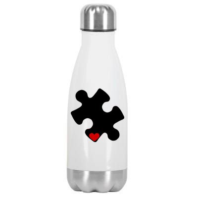 Autism Puzzle Heart Piece Stainless Steel Insulated Water Bottle