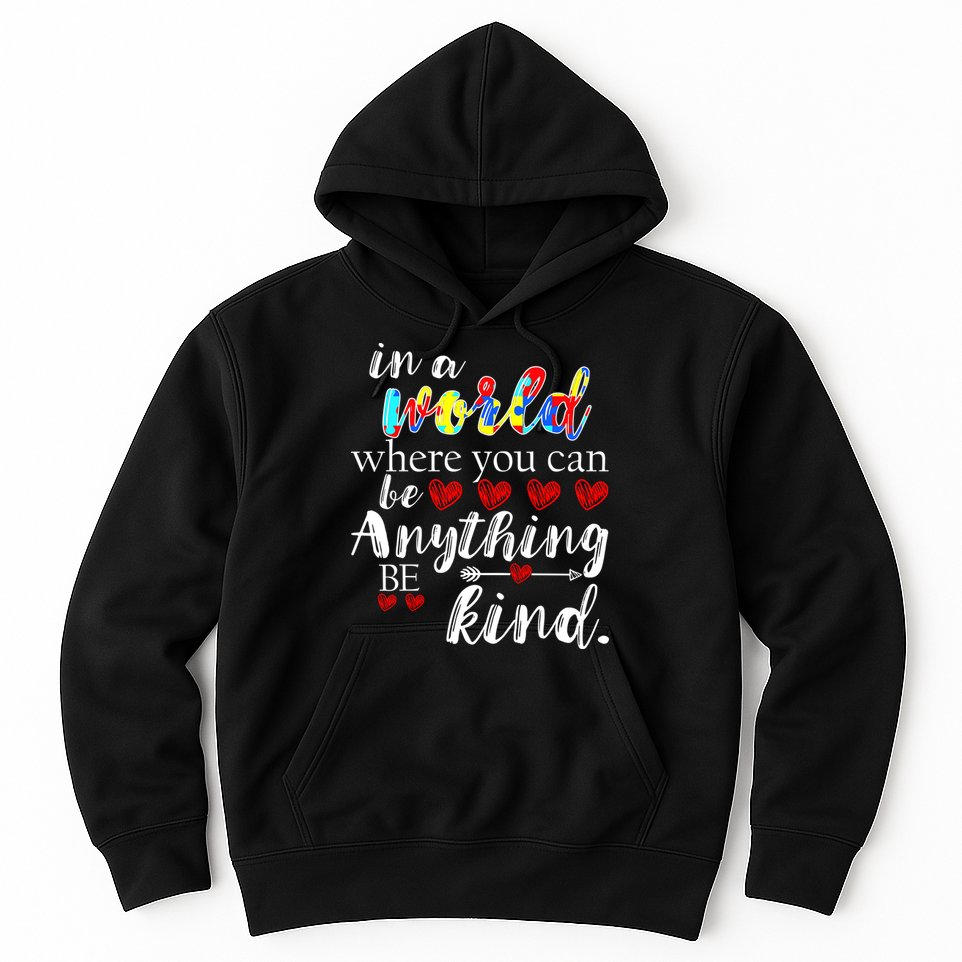 Autism Quote World Where You Can Be Anything Hoodie
