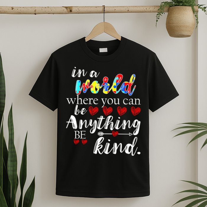 Autism Quote World Where You Can Be Anything T-Shirt