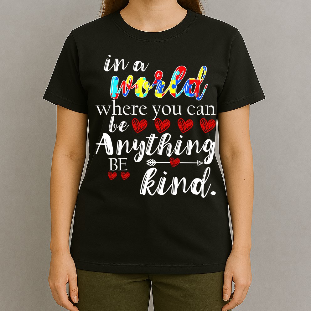 Autism Quote World Where You Can Be Anything T-Shirt